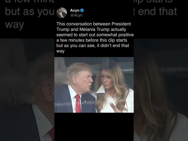 Trump & Melania Have TENSE Exchange—Then She Walks Away 😳 #Trump #Melania #Viral