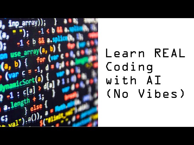 The BEST Way to Learn Coding in the AI Era (Manual Coding + AI  Agents - No Vibe Coding)