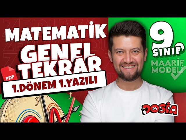 9. Sınıf Matematik Genel Tekrar 1. Dönem 1. Yazılı | Zeduva OYSS