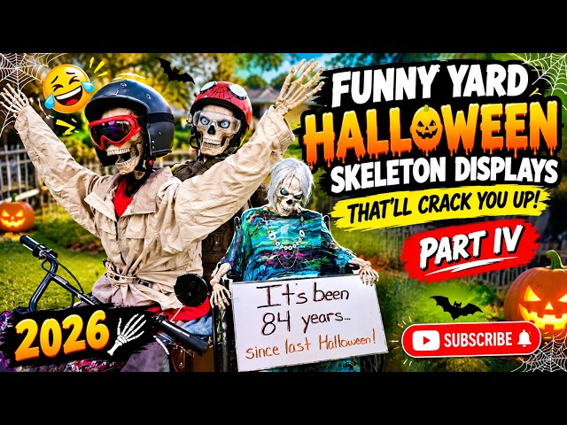 🎃 Funny Yard Halloween Skeleton Displays That’ll Crack You Up! 💀😂 PART IV | Adriana Minadi