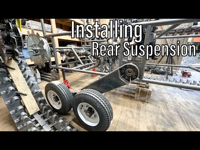 Installing The Rear Suspension On My Home Made Ripsaw Tank Project