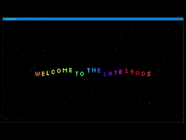 Unity TextController Demo | Scrolling, Sine Waves, Bounce & Colour Effects