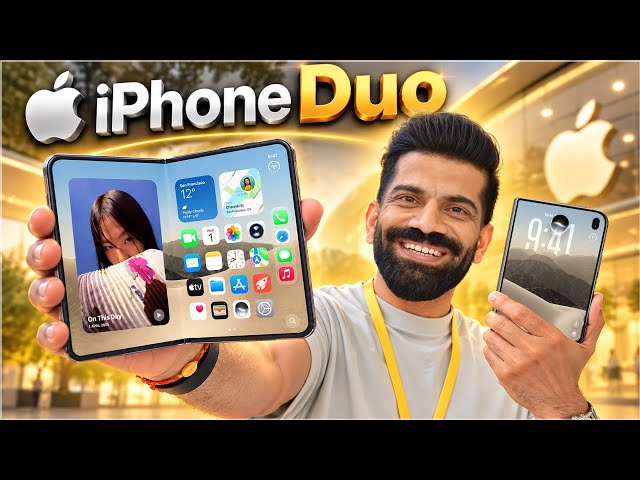 Apple iPhone Duo Exclusive First Look - World's Best Foldable!🔥🔥🔥