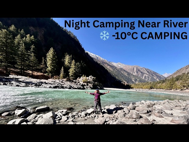 –10°C Night Camping 😱 | Riverside Survival in Himachal Pradesh 🇮🇳