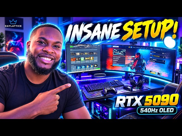 My INSANE RTX $20,000 5090 Gaming Setup! 🔥 540Hz OLED + Full Gear Tour
