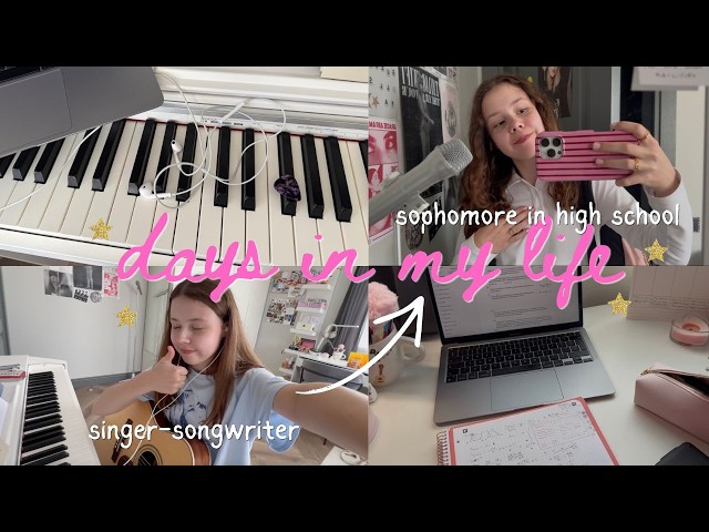 DAYS IN MY LIFE *as a 16 year old singer-songwriter*🩷🎶⭐️