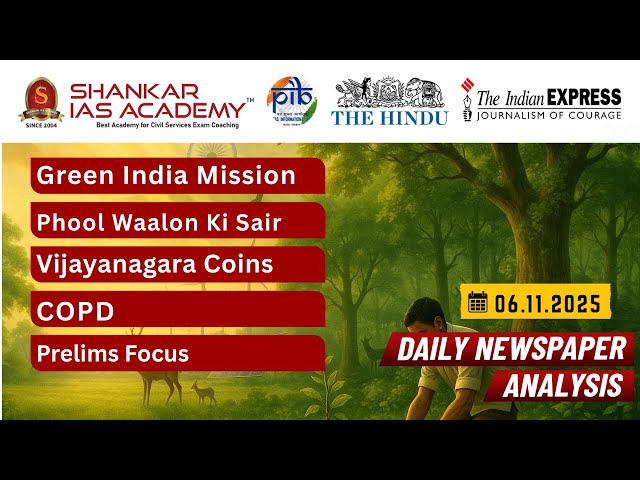 06th Nov, 2025 DCA - From Forest Missions to Forgotten Festivals | SIA | UPSC | Mains 2025