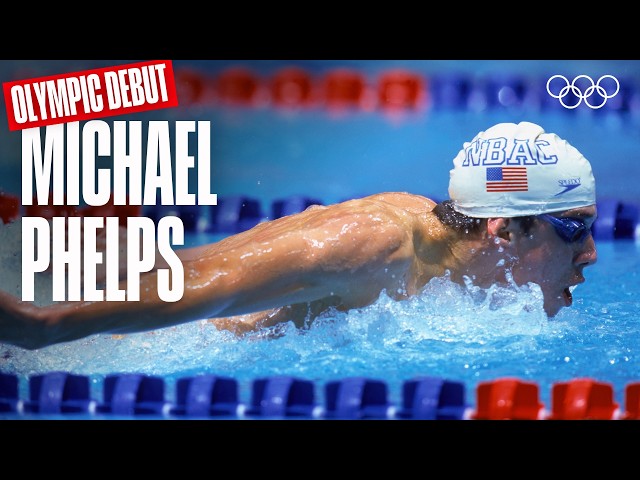 Michael Phelps' First-Ever Olympic Swim at Sydney 2000 🏊‍♂️ | Olympic Debuts
