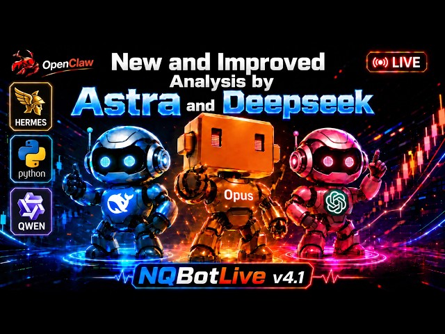 LIVE NQ Futures Trading | Codex Astra & Deepseek Analyzes the Market while QWEN trades!