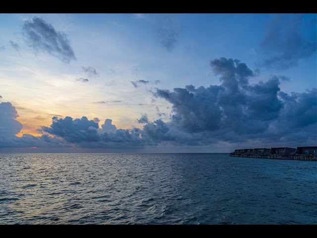 St. Regis Maldives Whale Bar Sunset 2 Timelapse (8k)