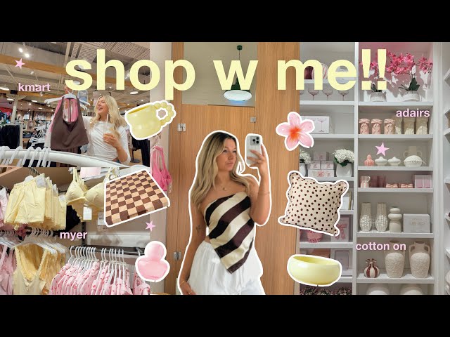 let's go self care shopping 🛍️ trying on clothes, homewares + kmart haul