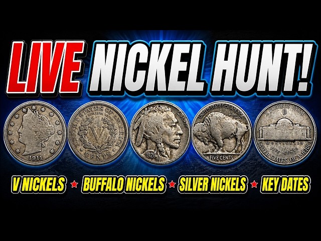 5:30 PM LIVE Nickel Box Hunt - Silver • Buffalos • Games • Giveaways Every Mon & Thu 5:30 PM MT