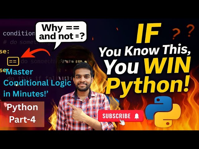 Python If, Elif, Else Tutorial for Beginners: Conditional Statements Explained + Challenges