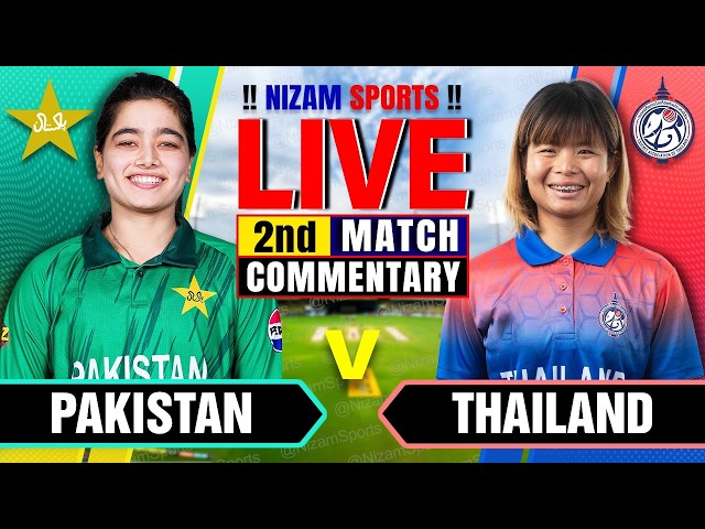 🔴Live: Pakistan vs Thailand | 2nd Match | Live Cricket Score & Commentary