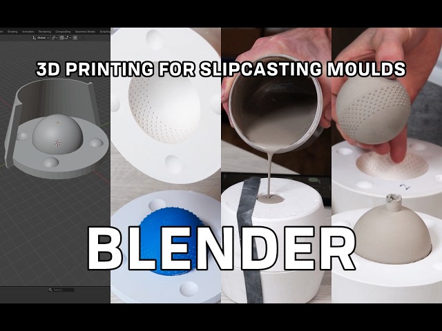 Modelling in Blender - 3D Printing for a Slipcast Ornament