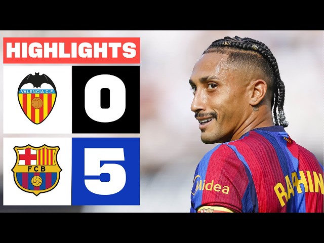 VALENCIA CF 0 - 5 FC BARCELONA | HIGHLIGHTS LALIGA EA SPORTS