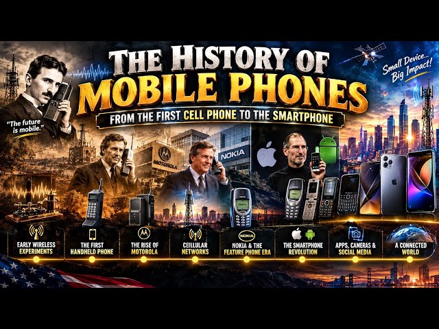 The History of Mobile Phones — How One Invention Changed the World 🌎📱#Smartphone