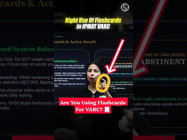 IPMAT 2027 Vocabulary: Use Flashcards to Remember Words Easily! VARC Preparation For IPMAT #shorts