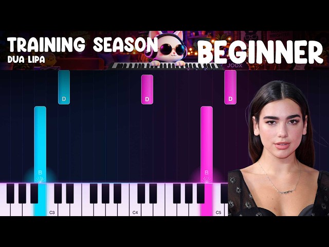 Dua Lipa   Training Season   EASY Piano Tutorial