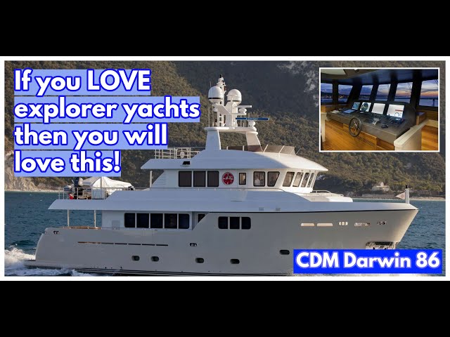 The Stunning Cantiere Delle Marche Darwin 86 Explorer Yacht