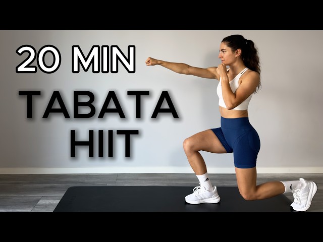 20 MIN TABATA HIIT Workout | Full Body | No Repeat | No Equipment