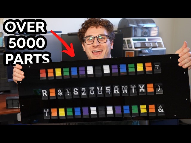 I spent weeks building this custom electro-mechanical display (homemade split flap display)