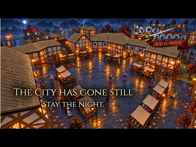 A Rainy Night in Ardougne | Cozy RuneScape Ambience