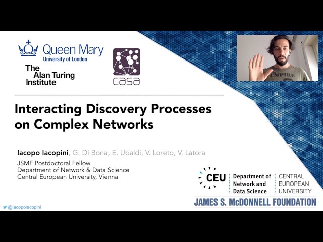 Interacting Discovery Processes on Complex Networks - Iacopo Iacopini