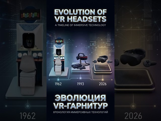 The Evolution of VR Headsets: From Sensorama to Steam Frame!Эволюция VR-шлемов