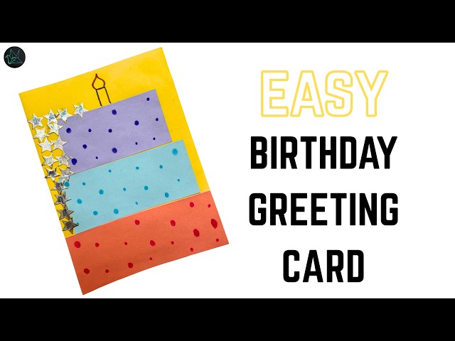 Easy HAPPY BIRTHDAY MINI GREETING CARD |GMRVS ARTS AND CRAFTS|#happybirthdaycard #greetingcards