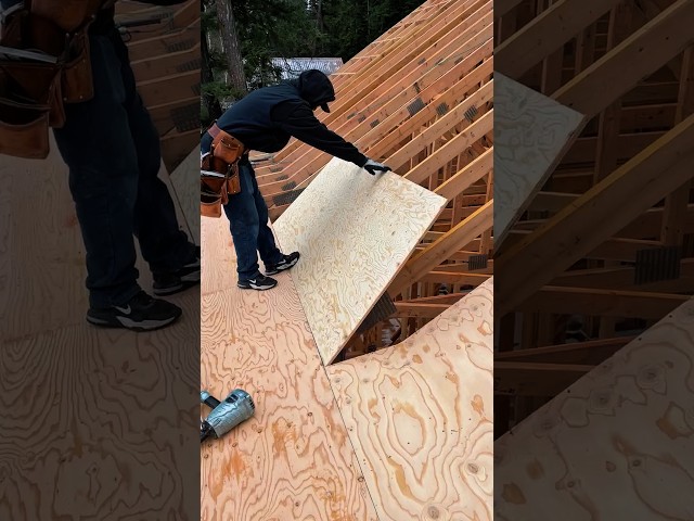 Fast Roof Sheathing Installation