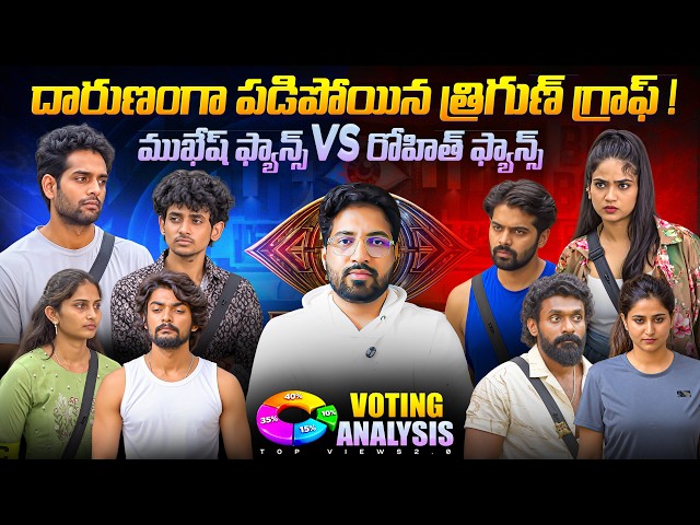 🚨 Thrigun Down Fall  | Bigg Boss Telugu 10 Voting Results Day 17 By Anand's Top Views2.0