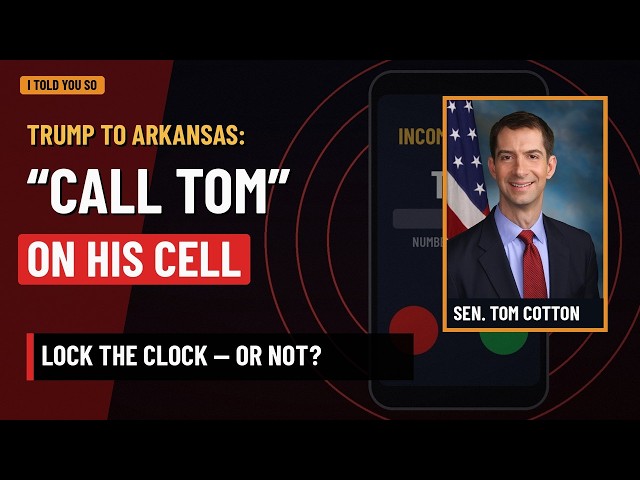Trump Posts Tom Cotton's Cell Number Over Daylight Saving Time