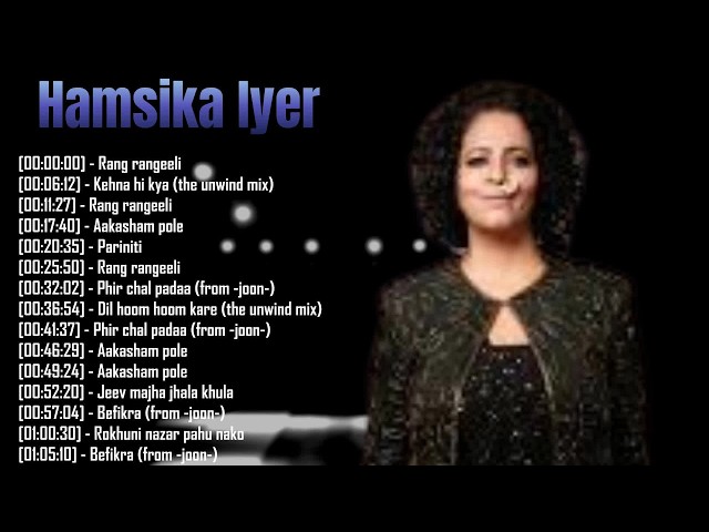 Romantic Vibes | 2026 Playlist 🎤 Hamsika Iyer Music Journey – Soulful