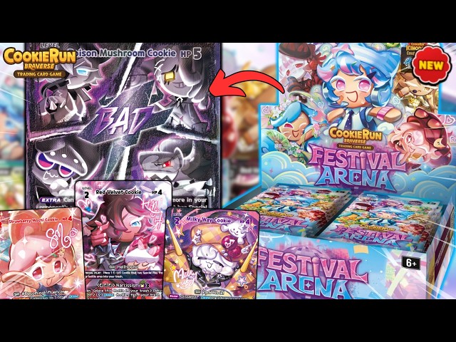 Unboxing the NEW "KPOP" Set! Festival Arena is BEAUTIFUL! [CookieRun TCG]
