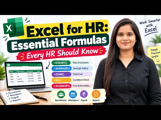 Excel for HR: Essential Formulas Every HR Should Know | HR Complete Course