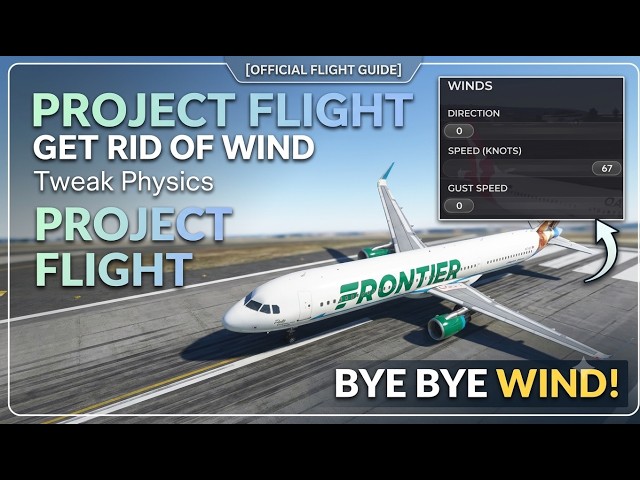 Tweak Physics in Project Flight – Get Rid of Wind Flinging Easy