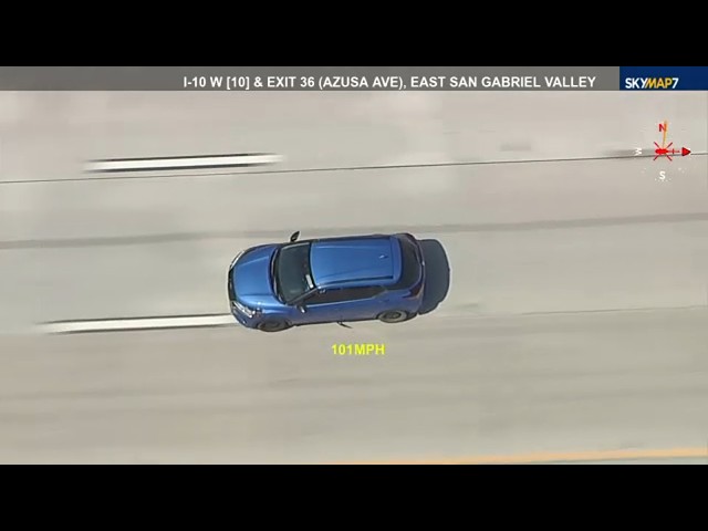 FULL CHASE: Driver leads CHP on dangerous high-speed chase in San Gabriel Valley