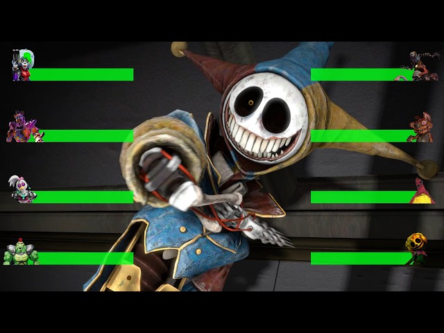 Poppy Playtime Chapter 5 VS FNAF DeathRock WITH Healthbars