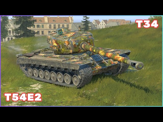 T34 & T54E2 ● 5.5K DAMAGE ● 5 KILLS ● WoT Blitz OP Replays