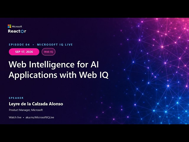 Web Intelligence for AI Applications with Web IQ