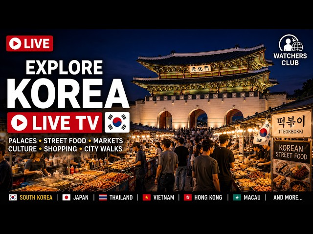 🔴 LIVE | Explore Korea Live TV 🇰🇷 | Korea Travel, Culture, Food, Markets, Festivals,Night Walks 한국여행