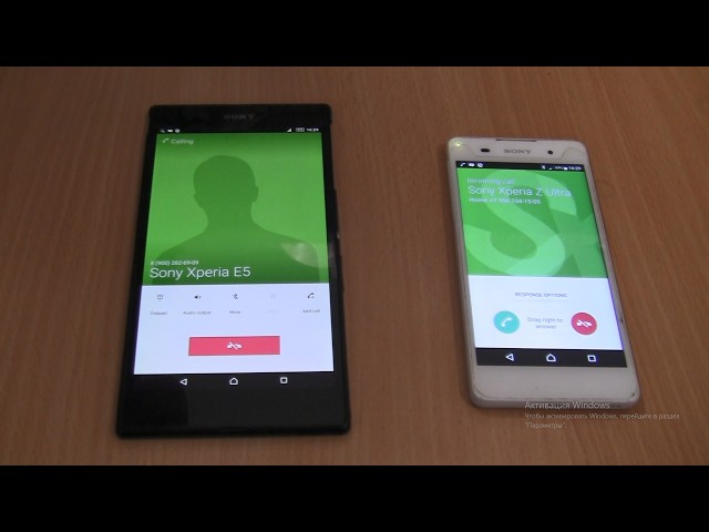 Incoming call&Outgoing call at the Same Time Sony Xperia Ultra+Sony Xperia E5