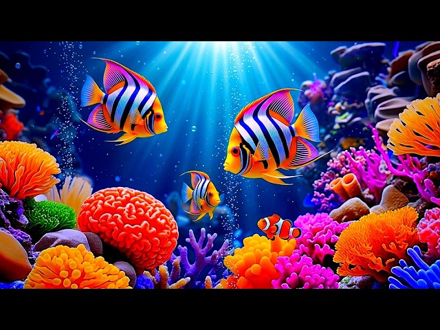 The Best Aquarium 4K Ultra HD 🐠 Stunning Coral Fish & Jellyfish - Relaxing Music for Sleep #10