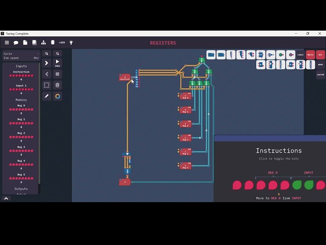 Turing Complete Playthrough Ep. 17: Data Registers System [No Commentary / No Subtitles]