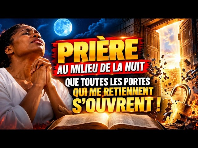 🌑🔥 AU MILIEU DE LA NUIT QUE TOUTES LES PORTES QUI ME RETIENNENT S’OUVRENT ! #jesuschrist #fly  🔓⛓️‍💥