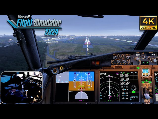 Flight Simulator 2024 FULL REALISTIC FLIGHT | Madeira Takeoff + Düsseldorf Landing | 737 MAX | 4K