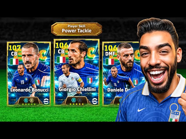 I TESTED THE NEW POWER TACKLE SKILL! 😱 CHIELLINI + BONUCCI + DE ROSSI!
