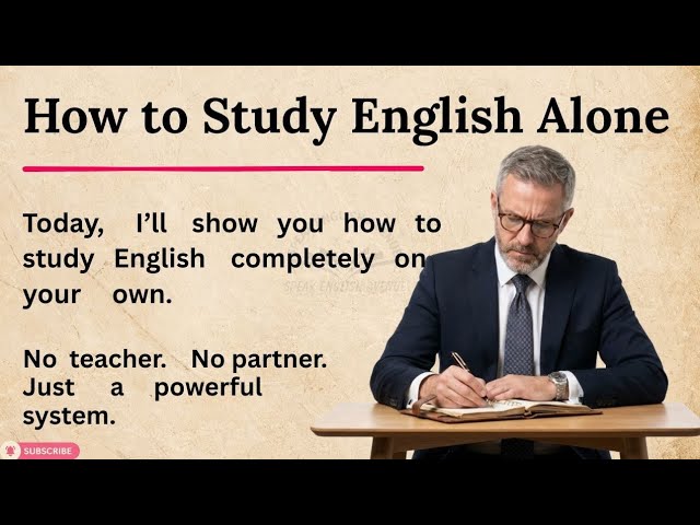 Learn English Alone 📘 | From Alone to Fluency 🔥 | Graded Reader