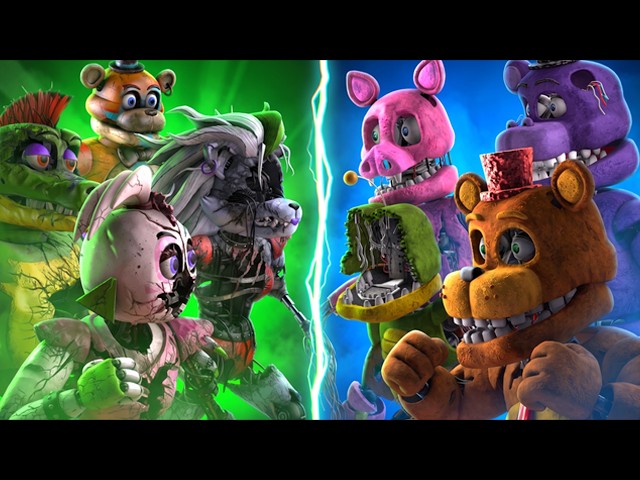 [SFM FNaF] Shattered Security Breach vs Withered Melodies
